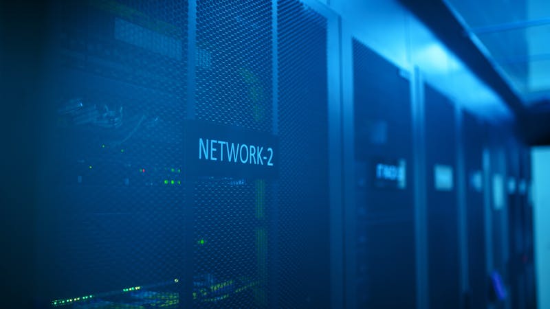 Network architecture design showing API gateway and service connections