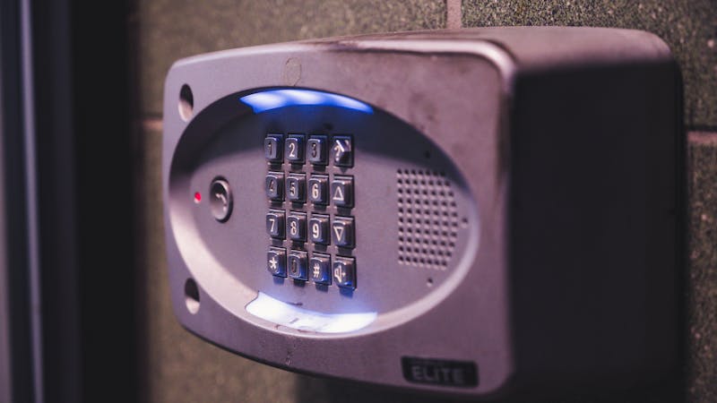 A padlock and key representing password security and access control