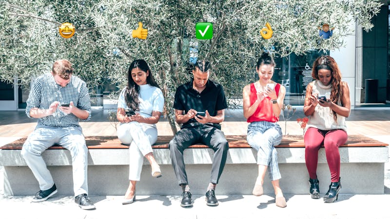 User satisfaction rating and feedback survey results displayed on screen