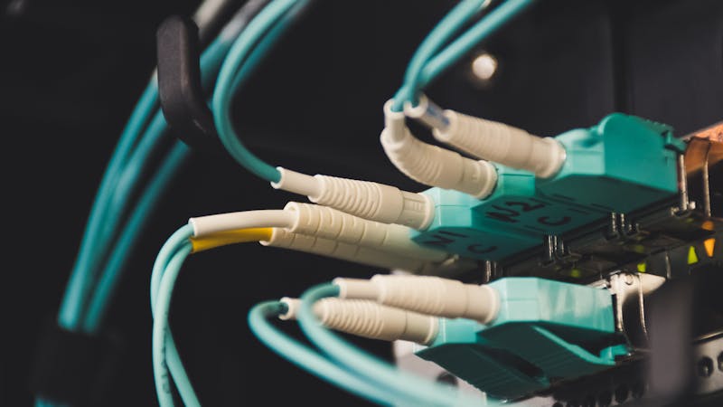 Network cables and technology connections enabling WebSocket communication