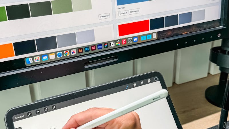 UI design color palette with carefully selected hues and contrast ratios