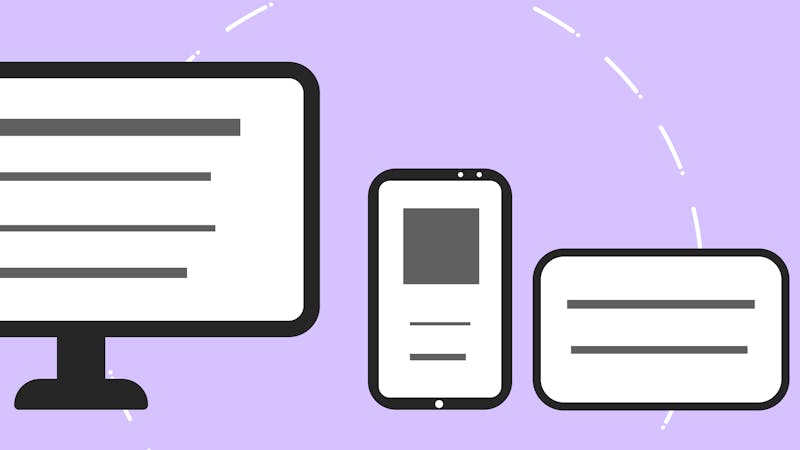 Web design mockup displayed on a screen showing page layout and UI components